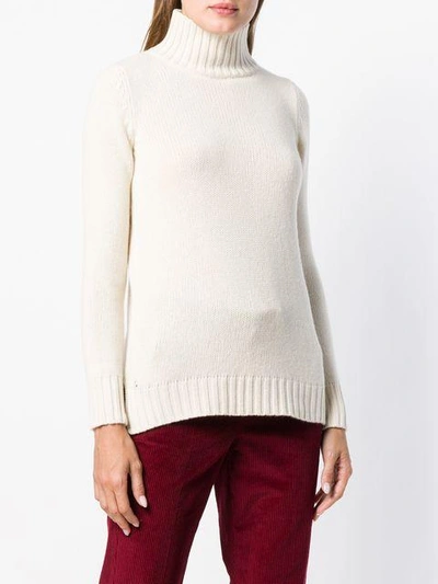 ribbed turtleneck sweater