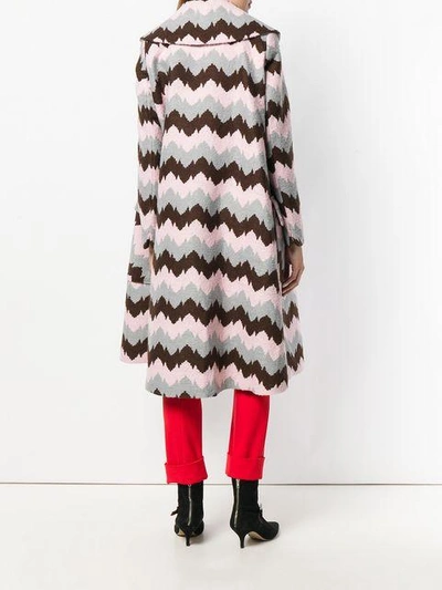 graphic print coat