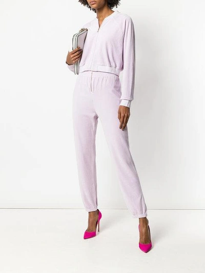 Shop Juicy Couture Velour Crop Top - Pink