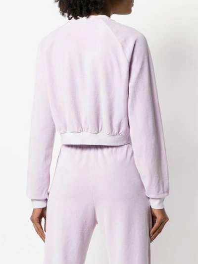 Shop Juicy Couture Velour Crop Top - Pink