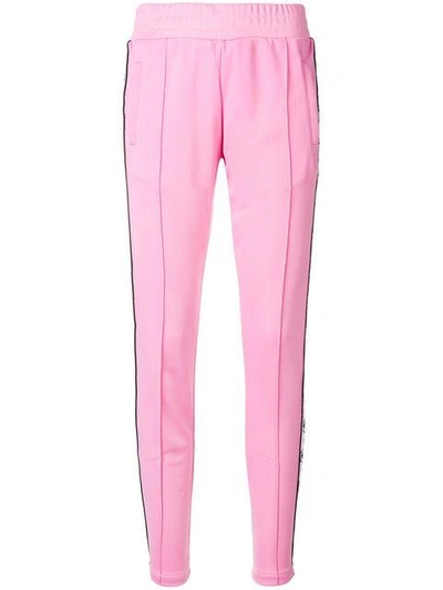 Shop Chiara Ferragni Logomania Track Pants In Pink