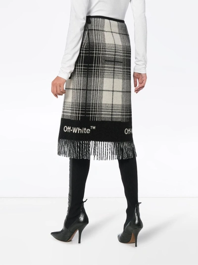 Shop Off-white Check Blanket Skirt