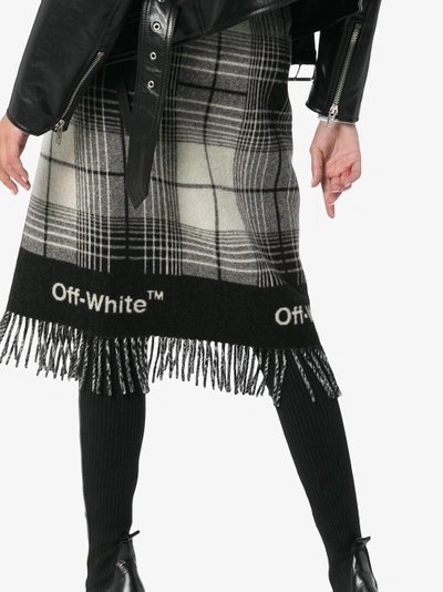 Shop Off-white Check Blanket Skirt