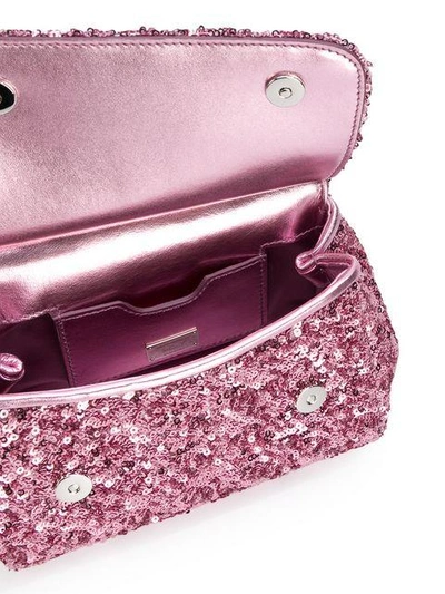 Shop Dolce & Gabbana Mini Sicily Tote Bag - Pink