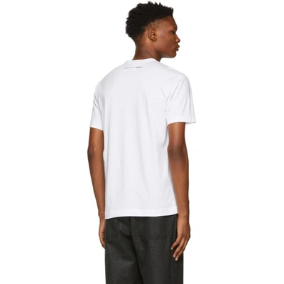 Shop Comme Des Garçons Shirt Comme Des Garcons Shirt White Basic Logo T-shirt In 3 White
