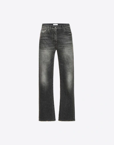 Shop Valentino Black Denim Jeans
