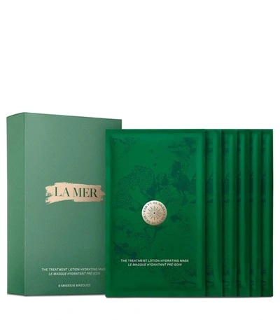 Shop La Mer The Treatment Lotion Hydrating Mask Set Of 6 In Green