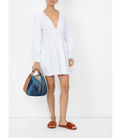 Shop Alexa Chung Smock Dress In White