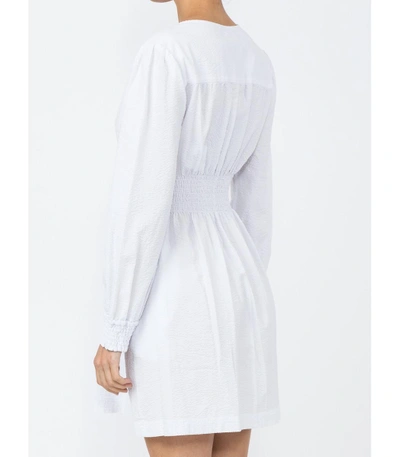 Shop Alexa Chung Smock Dress In White