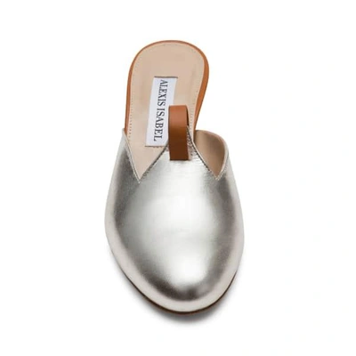 Shop Alexis Isabel Gold Metallic Leather Mules