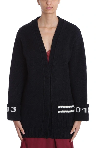 Shop Off-white Black Wool Cuft Over Cardigan