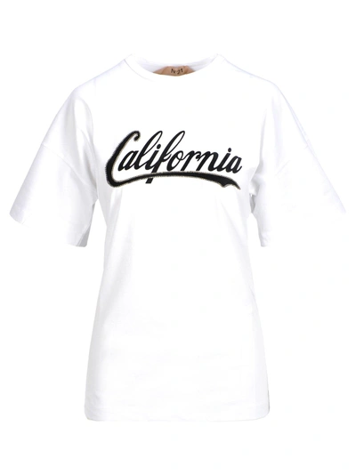Shop N°21 N21 Tshirt California In White