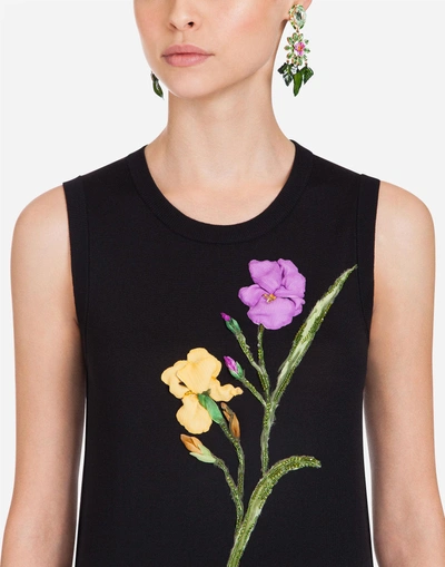 Shop Dolce & Gabbana Sleeveless Wool Knit In Black