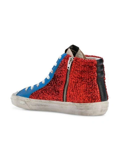 Shop Golden Goose Slide Sneakers In Red