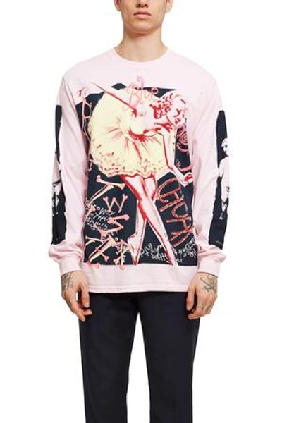 Shop Blue Roses Opening Ceremony Phantom Long-sleeve T-shirt In Pink