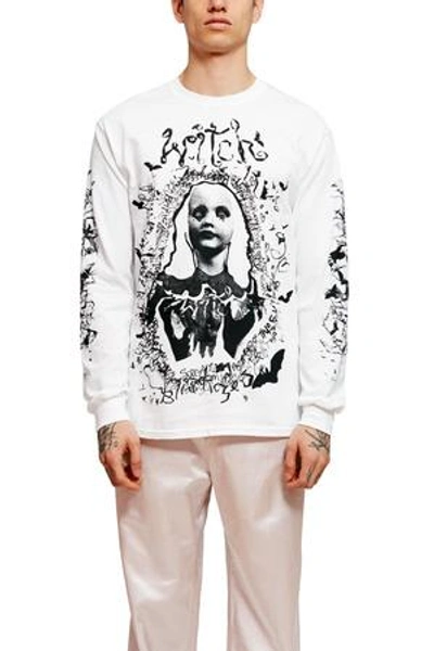 Shop Blue Roses Opening Ceremony Witch Long-sleeve T-shirt In White