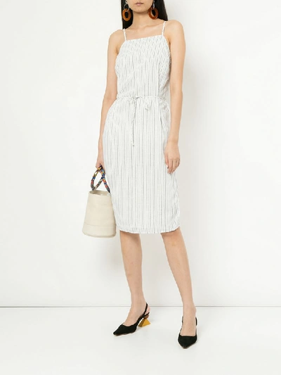 Shop Suboo Tulum Striped Dress - White