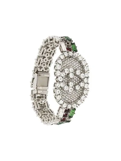 Shop Gucci Monogram Bracelet - White