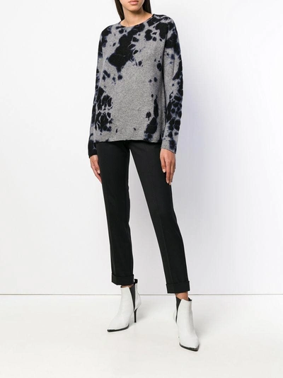 Shop Suzusan Tie-dye Knitted Sweater - Grey