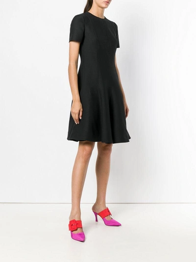 Shop Valentino Ausgestelltes Kleid In Black