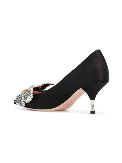 Shop Rochas Bead Embroidered Pumps - Black