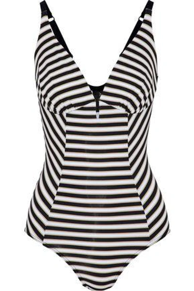Shop Jets By Jessika Allen Jets Australia By Jessika Allen Woman Striped Swimsuit Black