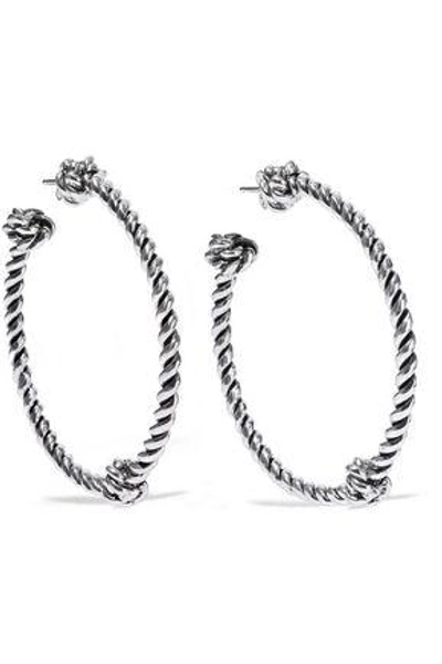 Shop Aurelie Bidermann Aurélie Bidermann Woman Palazzo Silver-tone Hoop Earrings Silver