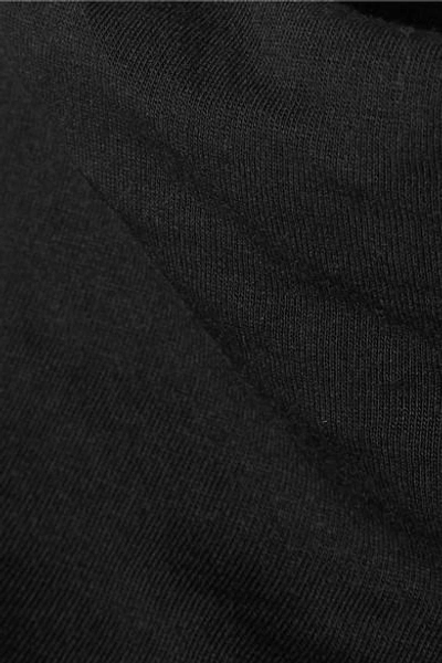 Shop Rick Owens Stretch-jersey Turtleneck Midi Dress In Black
