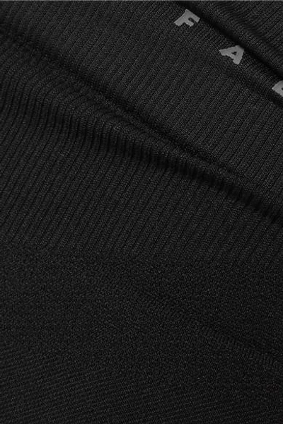 Shop Falke Stretch-knit Leggings In Black