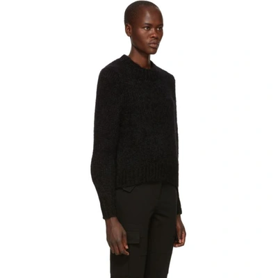 Shop Isabel Marant Black Mohair Ivah Sweater In 01bk Black