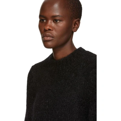 Shop Isabel Marant Black Mohair Ivah Sweater In 01bk Black