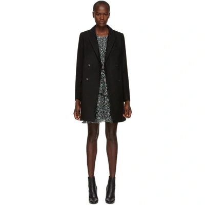 Shop Isabel Marant Étoile Isabel Marant Etoile Black Iken Wool Coat In 01bk Black