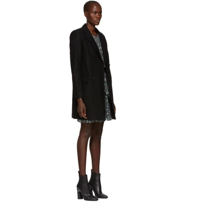 Shop Isabel Marant Étoile Isabel Marant Etoile Black Iken Wool Coat In 01bk Black