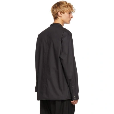 Shop Isabel Benenato Black Layered Shirt In 01 Black