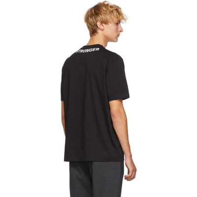 Shop Blackbarrett By Neil Barrett Black Faster Fitter Collar T-shirt In 524 Blk/wht
