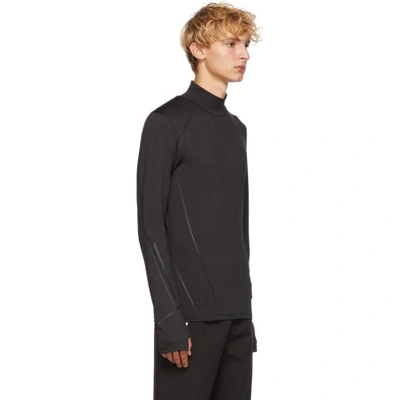 Shop Blackbarrett By Neil Barrett Black Compression Long Sleeve T-shirt In 01 Black