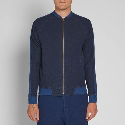 Shop Bleu De Paname Zip Bomber In Blue