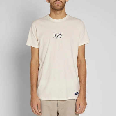 Shop Bleu De Paname Pied De Biche Print Tee In White