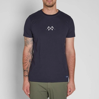 Shop Bleu De Paname Pied De Biche Print Tee In Blue