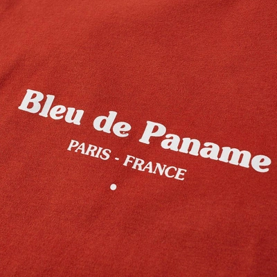 Shop Bleu De Paname Long Sleeve Logo Tee In Red