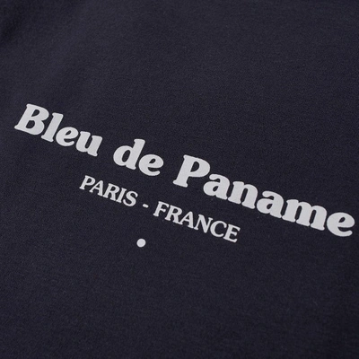 Shop Bleu De Paname Long Sleeve Logo Tee In Blue