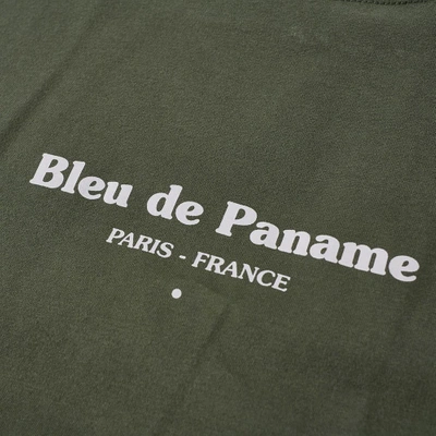 Shop Bleu De Paname Long Sleeve Logo Tee In Green