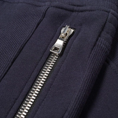 Shop Balmain Zip Pocket Sweat Pant In Blue