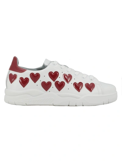 Shop Chiara Ferragni Leather Sneaker In White
