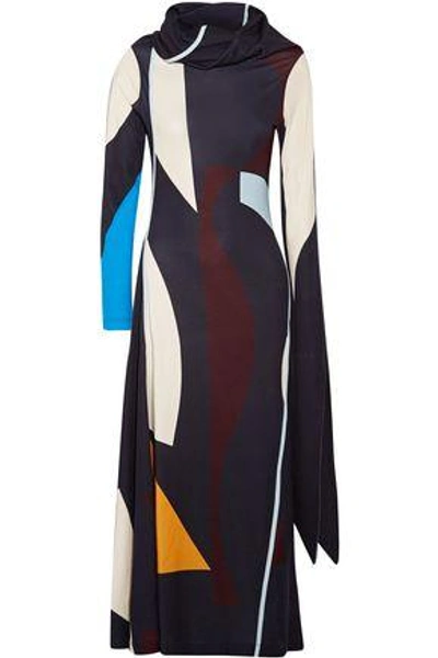 Shop Victoria Beckham Woman Midi Dress Multicolor