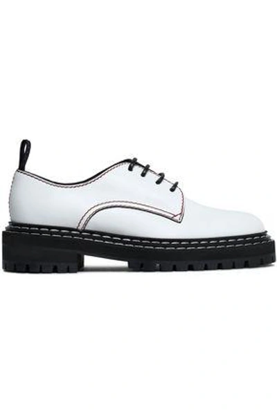 Shop Proenza Schouler Woman Leather Brogues White