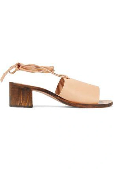 Shop Ancient Greek Sandals Woman Christina Leather Mules Sand