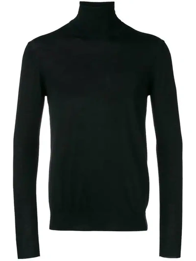 Shop Paolo Pecora Turtleneck Jumper In Black