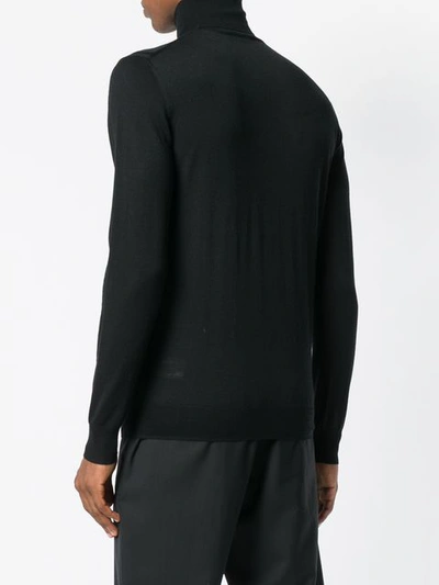 Shop Paolo Pecora Turtleneck Jumper In Black