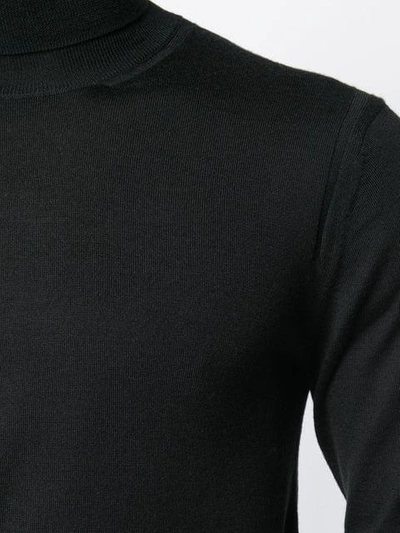 Shop Paolo Pecora Turtleneck Jumper In Black